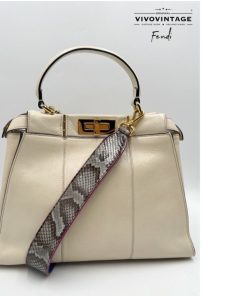 Accessori Fendi | Tracolla Per Borsa Fendi Grigio