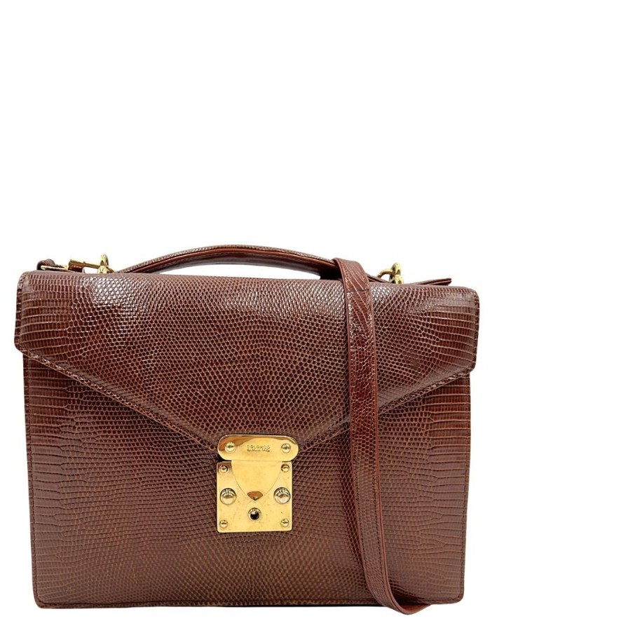 Borse Colombo | Cartella Colombo Vintage Marrone