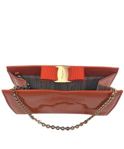 Borse Salvatore Ferragamo | Pochette Ferragamo Vernis Arancione