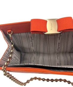 Borse Salvatore Ferragamo | Pochette Ferragamo Vernis Arancione