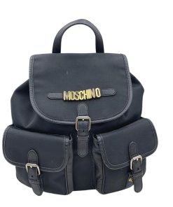 Borse Moschino | Zaino Moschino In Nylon Nero