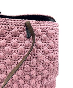 Borse Fendi | Shopper Fendi Uncinetto Rosa