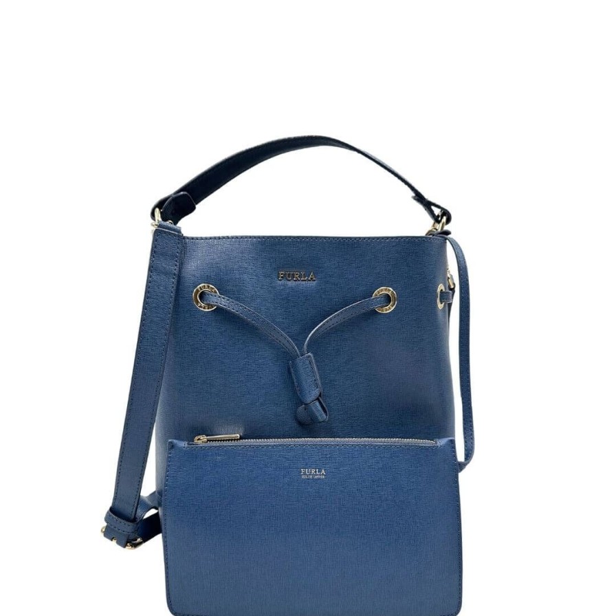 Borse Furla | Secchiello Furla Con Pochette Blu