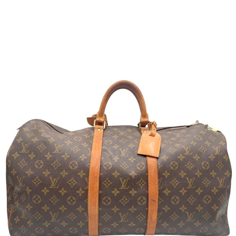 Borse Louis Vuitton | Borsone Keepall Lv 55 Marrone