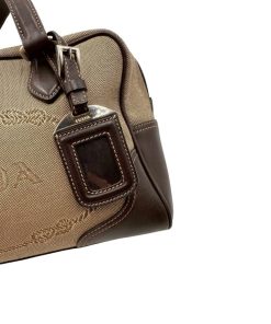 Borse Prada | Bauletto Prada Jacquard Beige