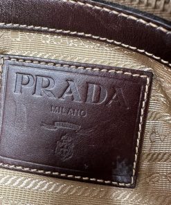 Borse Prada | Bauletto Prada Jacquard Beige