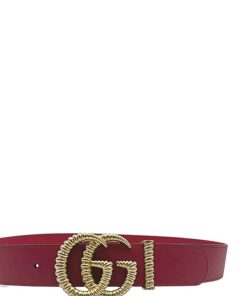 Accessori Gucci | Cintura Gucci Doppia G Tg 46 Rosso