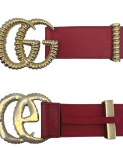 Accessori Gucci | Cintura Gucci Doppia G Tg 46 Rosso