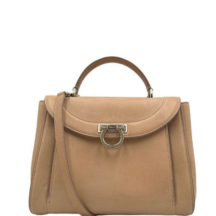 Borse Salvatore Ferragamo | Satchel Salvatore Ferragamo Beige