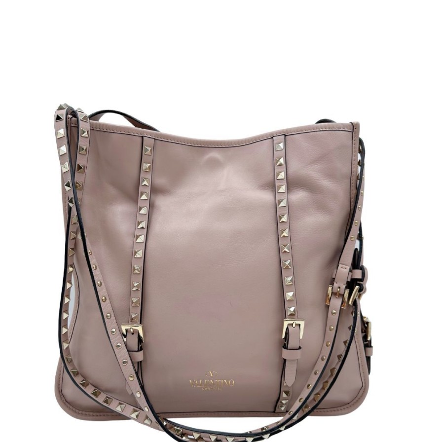 Borse Valentino Garavani | Borsa Con Tracolla Valentino Garavani Rockstud Rosa