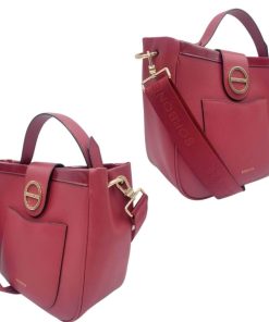 Borse Borbonese | Satchel Borbonese Con Tracolla Bordeaux