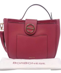 Borse Borbonese | Satchel Borbonese Con Tracolla Bordeaux