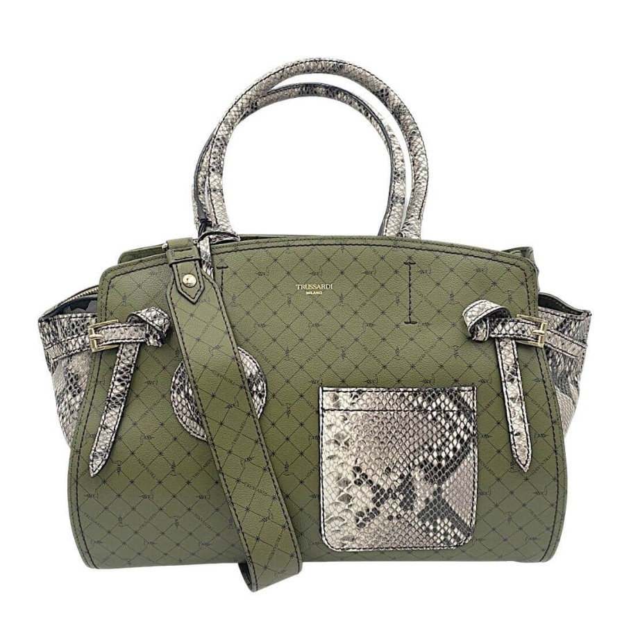 Borse Trussardi | Borsa A Spalla Trussardi Verde