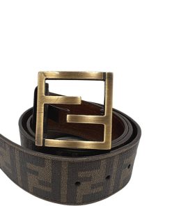 Accessori Fendi | Cintura Fendi Zucca Marrone