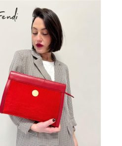 Borse Fendi | Pochette Fendi Vintage Rosso