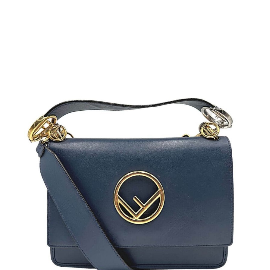 Borse Fendi | Borsa Fendi Kan Logo Blu