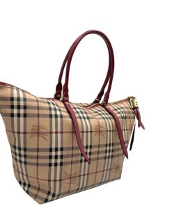 Borse Burberry | Shopper Burberry Tartan Beige