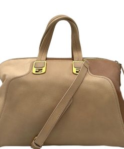 Borse Fendi | Shopper Fendi Chamelon Beige