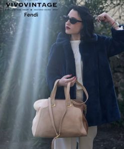 Borse Fendi | Shopper Fendi Chamelon Beige