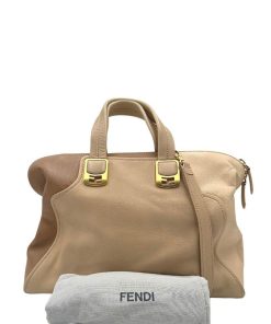 Borse Fendi | Shopper Fendi Chamelon Beige