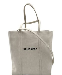 Borse Balenciaga | Secchiello Balenciaga Tessuto Bianco