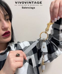 Accessori Balenciaga | Portachiavi Balenciaga Grigio