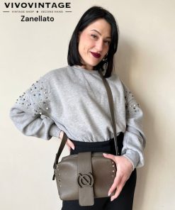 Borse Zanellato | Tracolla Zanellato Oda Daily Baby Grigio