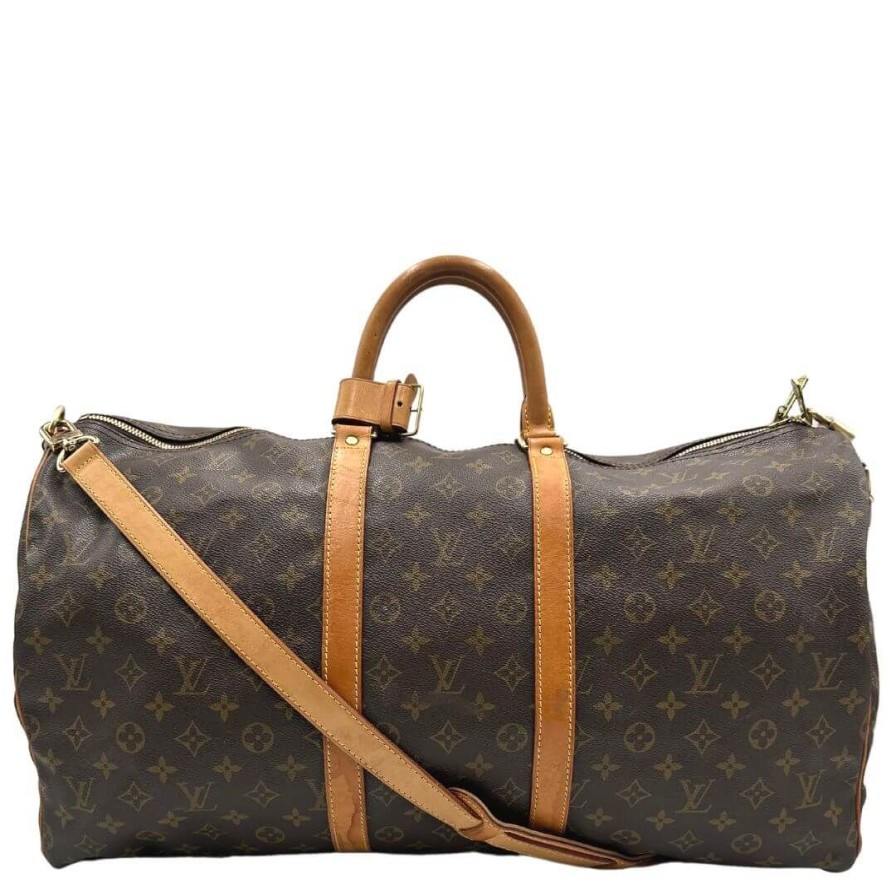 Borse Louis Vuitton | Keepall Lv 55 Bandouliere Marrone